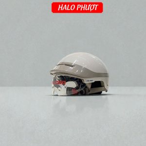 Nón Bảo Hiểm Falcon F11 Beige Kính Đổi Màu