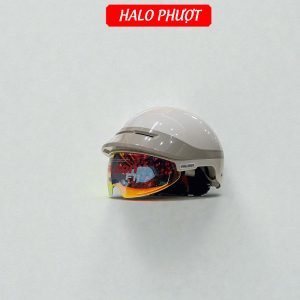Nón Bảo Hiểm Falcon F11 Beige Kính REVO Cam