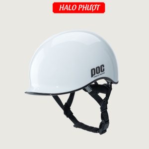 Nón POC P19 Trắng Bóng Viền Đen