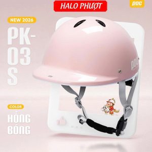 Nón Bảo Hiểm Trẻ Em POC PK03 Hồng Bóng