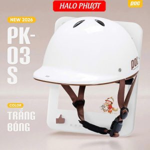 Nón Bảo Hiểm Trẻ Em POC PK03 Trắng Nâu