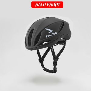 Nón Falcon F01 Đen Nhám Chữ Trắng
