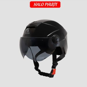 Nón Bảo Hiểm Falcon F19 Đen Bóng
