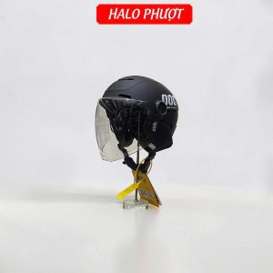 Nón POC P10 Đen Nhám Kính Dài Chuẩn Xe Máy