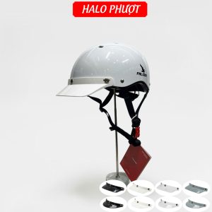 Nón Falcon F08 Trắng Lưỡi Trai Nam Châm