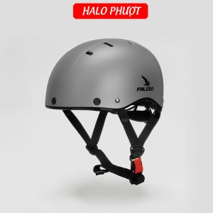 Nón Nửa Đầu Falcon F08 Xám Nhám Nguyên Mẫu