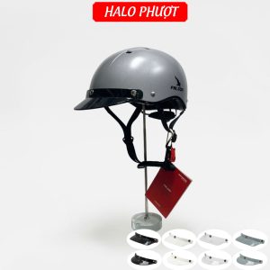 Nón Falcon F08 Xám Nhám Lưỡi Trai Nam Châm
