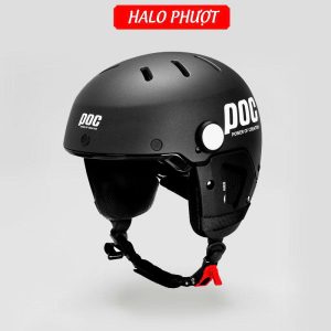 Nón POC P05 V2 Đen Nhám Viền Đen (tặng ốp tai)