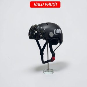 Nón POC P05 V2 Đen Nhám Kính Gương (chuẩn xe máy)