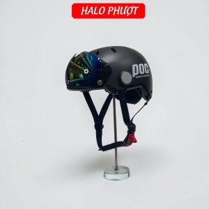 Nón POC P05 V2 Đen Nhám Kính Titan 7 Màu (Tặng Ốp Tai)