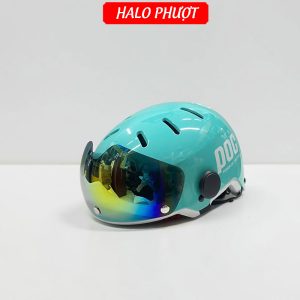 Nón POC P05 V2 Xanh Mint Kính Titan 7 Màu (chuẩn xe máy)